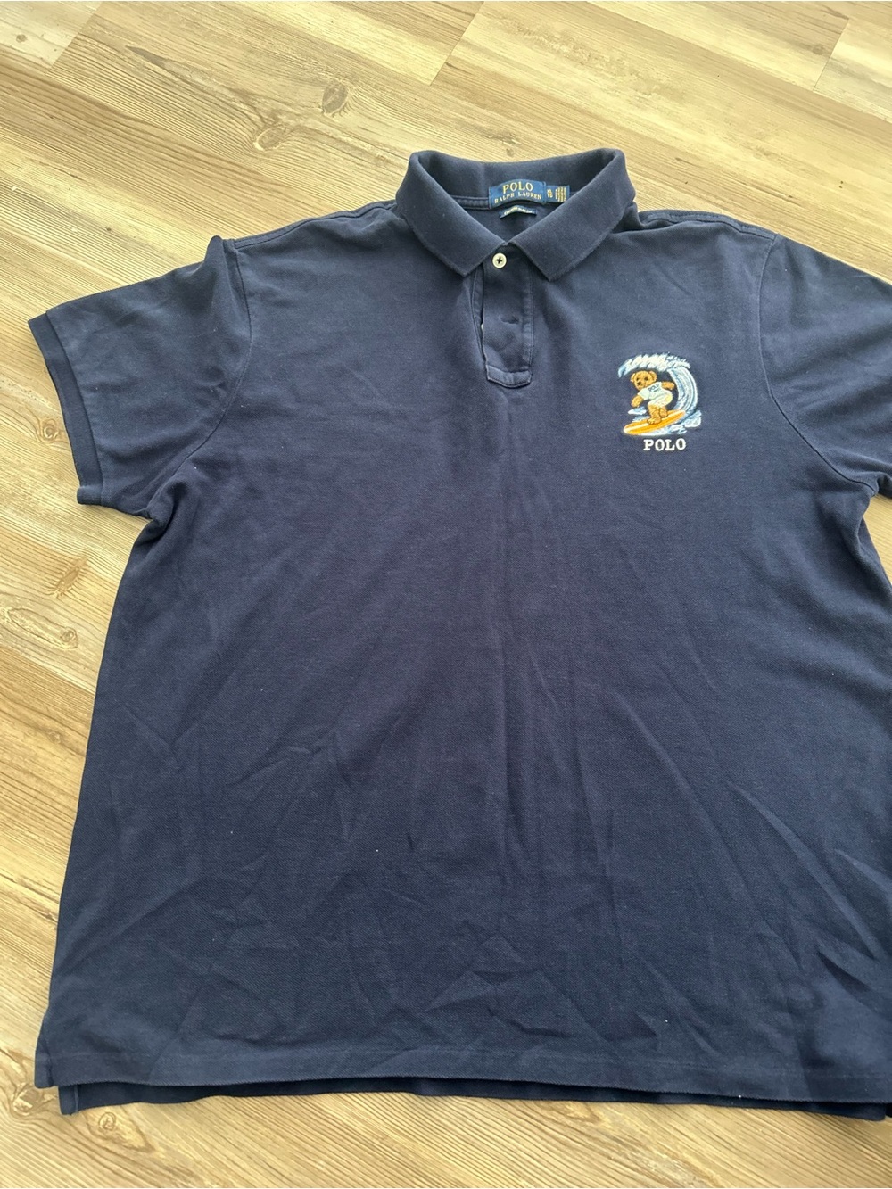 Polo by Ralph Lauren Navy Surf Bear Polo Shirt
